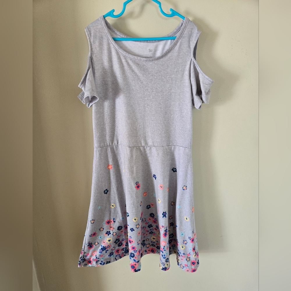 SO Favorite Skater Dress sz 10-12 Gray